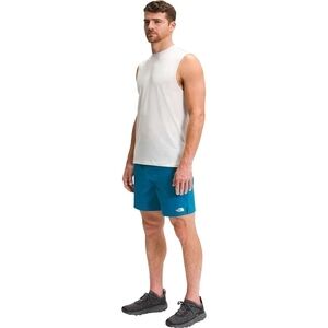 The North Face Mens Shorts Size XXL Wander Banff Blue Stretch Running 20…